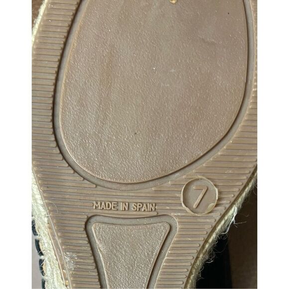 Patricia Green Valencia Slingback Wedge Espadrille in Black NWOB Size 7 - Picture 9 of 10
